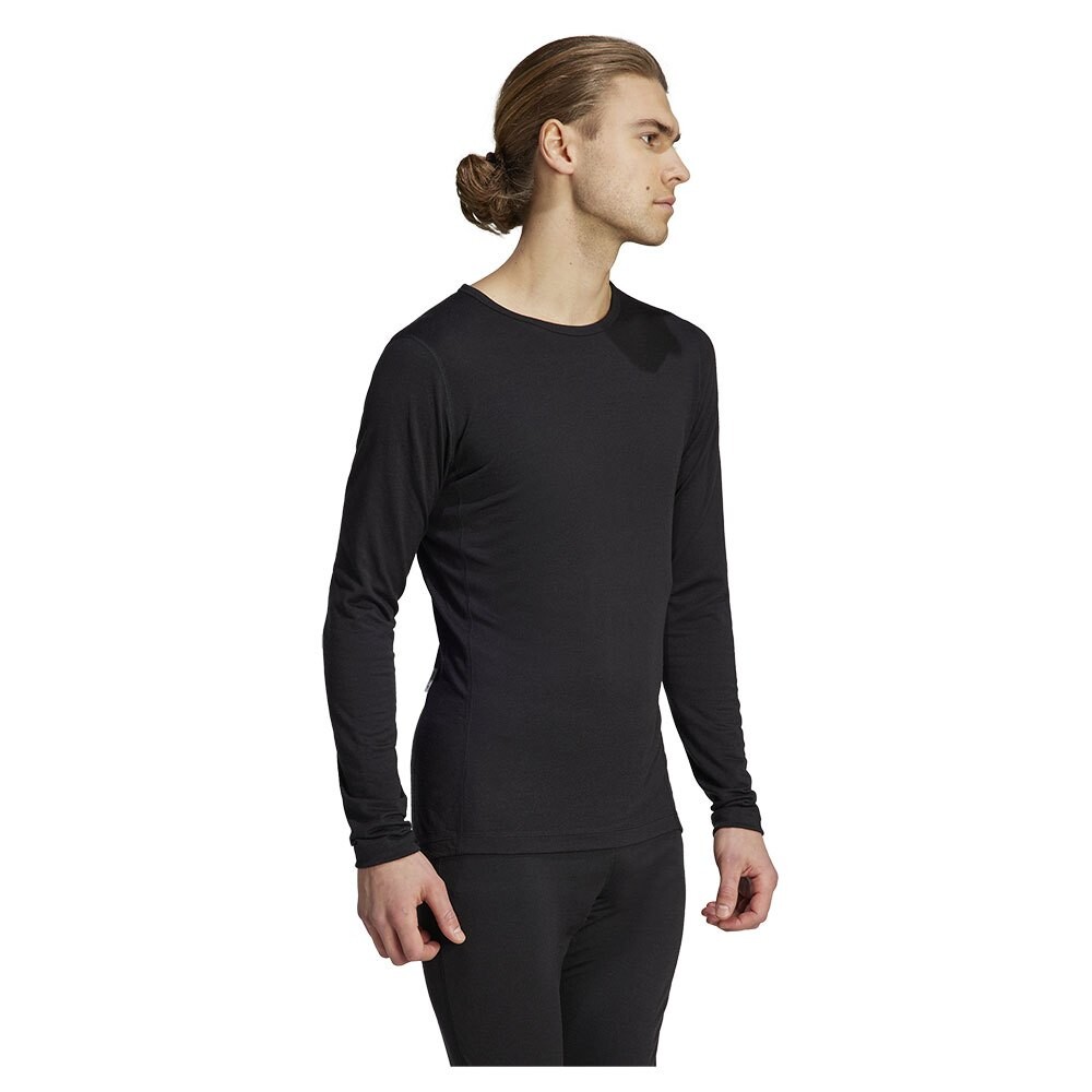 Футболка с длинным рукавом adidas Xperior Merino 200 Baselayer, черный — фото 4