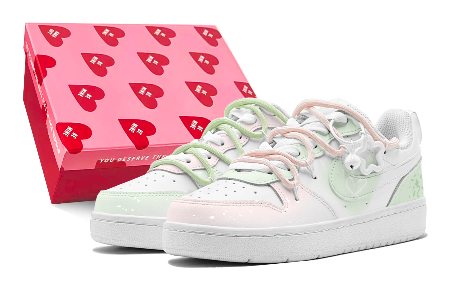 

Детские кроссовки для скейтбординга Court Borough Low 2 Low Top для подростков Nike, розовый