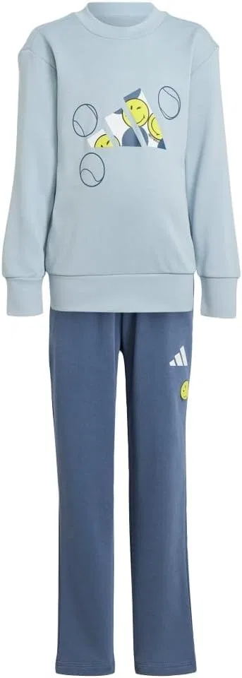 Adidas Originals Детский спортивный костюм Adidas Smiley World, Wonder Blue/White/Bright Yellow/White