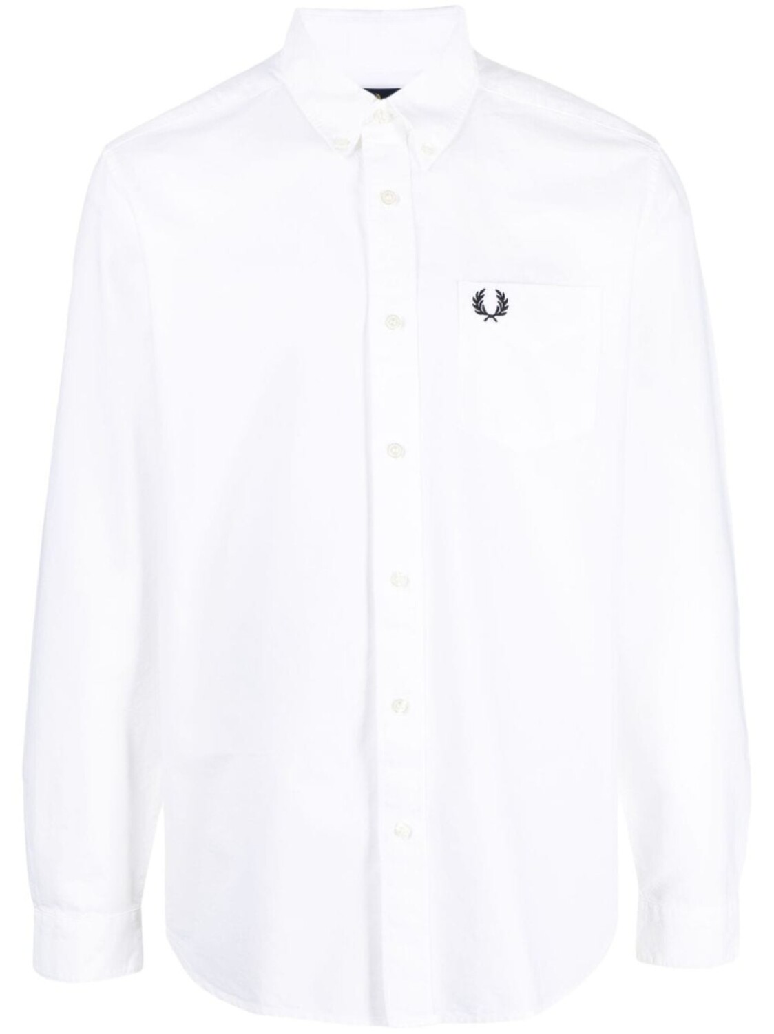 

Fred Perry рубашка с вышитым логотипом, белый