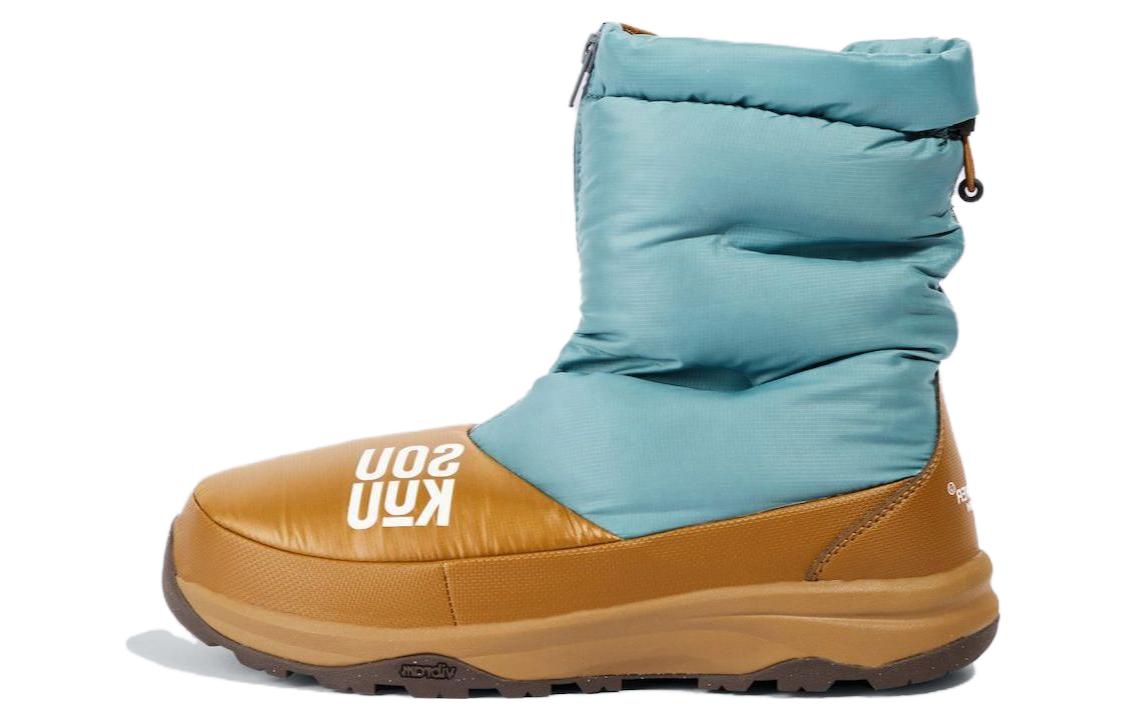 Женские зимние ботинки THE NORTH FACE X Undercover стеганые на кулиске, коричнево-голубой