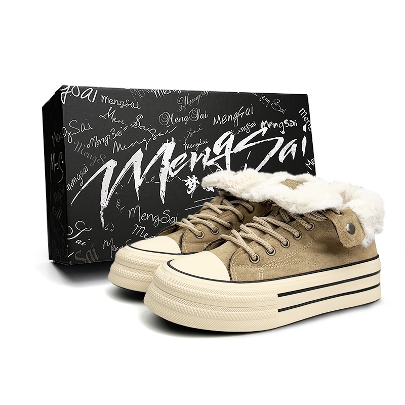 

Mengsai Износостойкие легкие противоскользящие высокие матерчатые туфли унисекс хаки (подкладка флисовая), цвет Khaki (Lining Fleece-Lined)