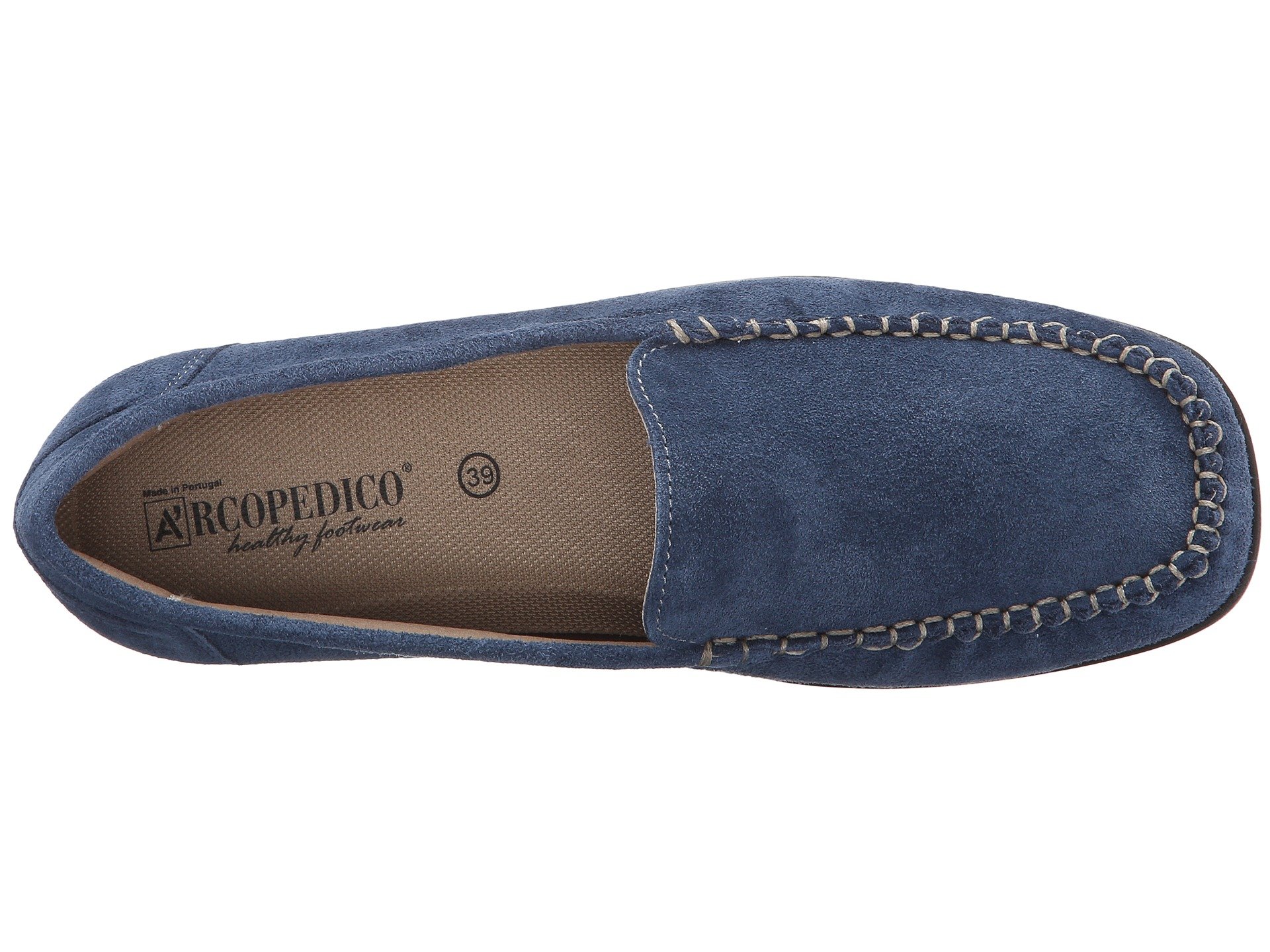 Лоферы Arcopedico Alice, Navy Suede — фото 2