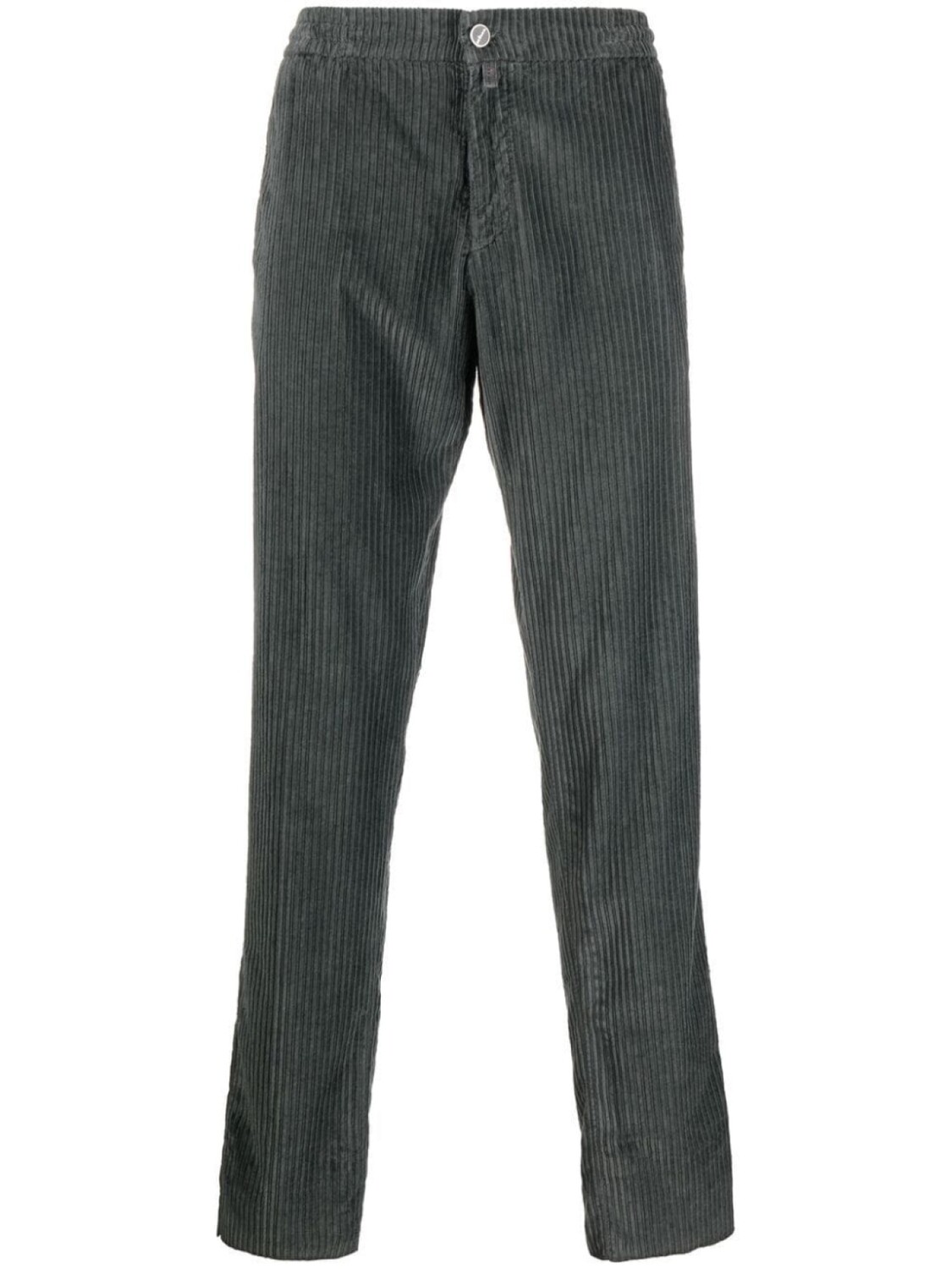 

Kiton вельветовые брюки прямого кроя, серый