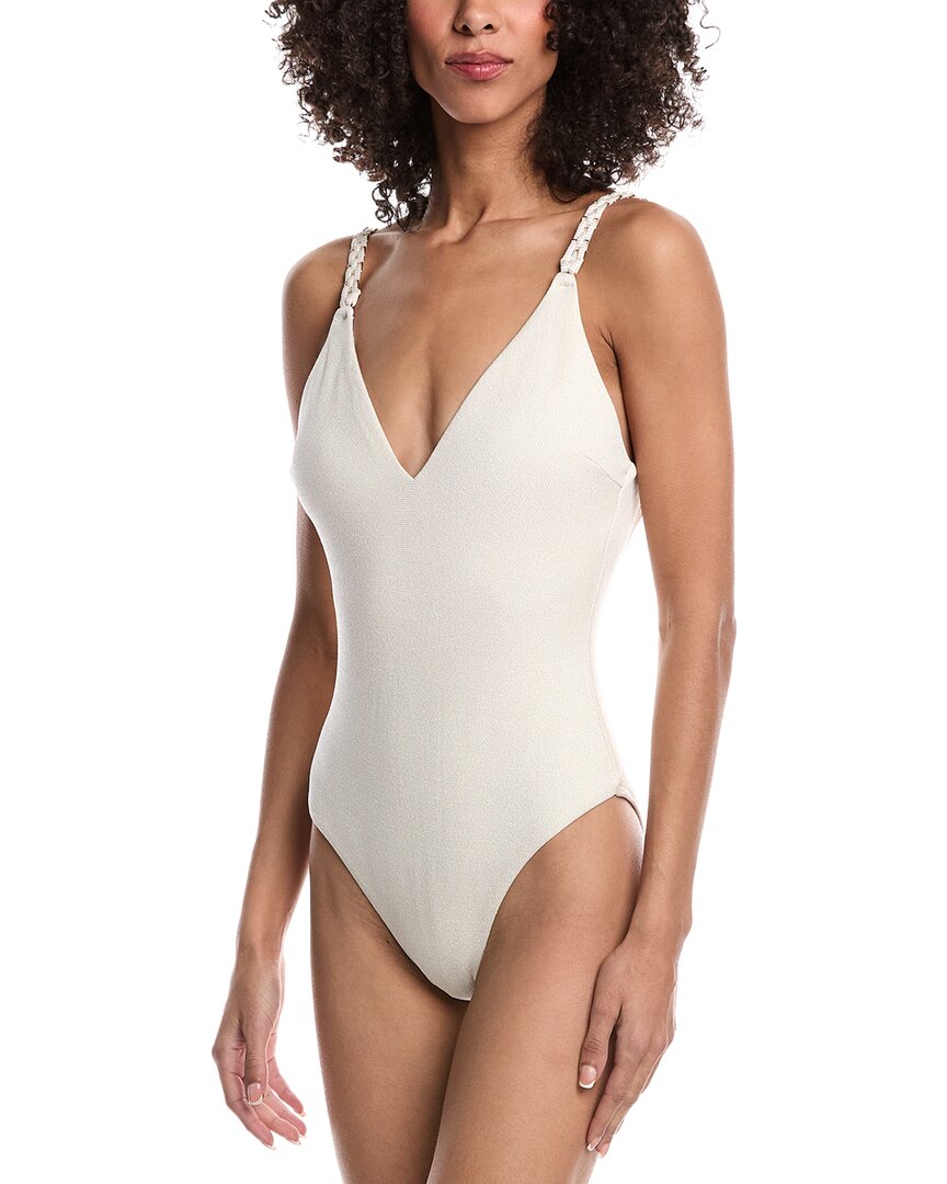 

Цельный плетеный косичка Milly Shimmer Texture Gold