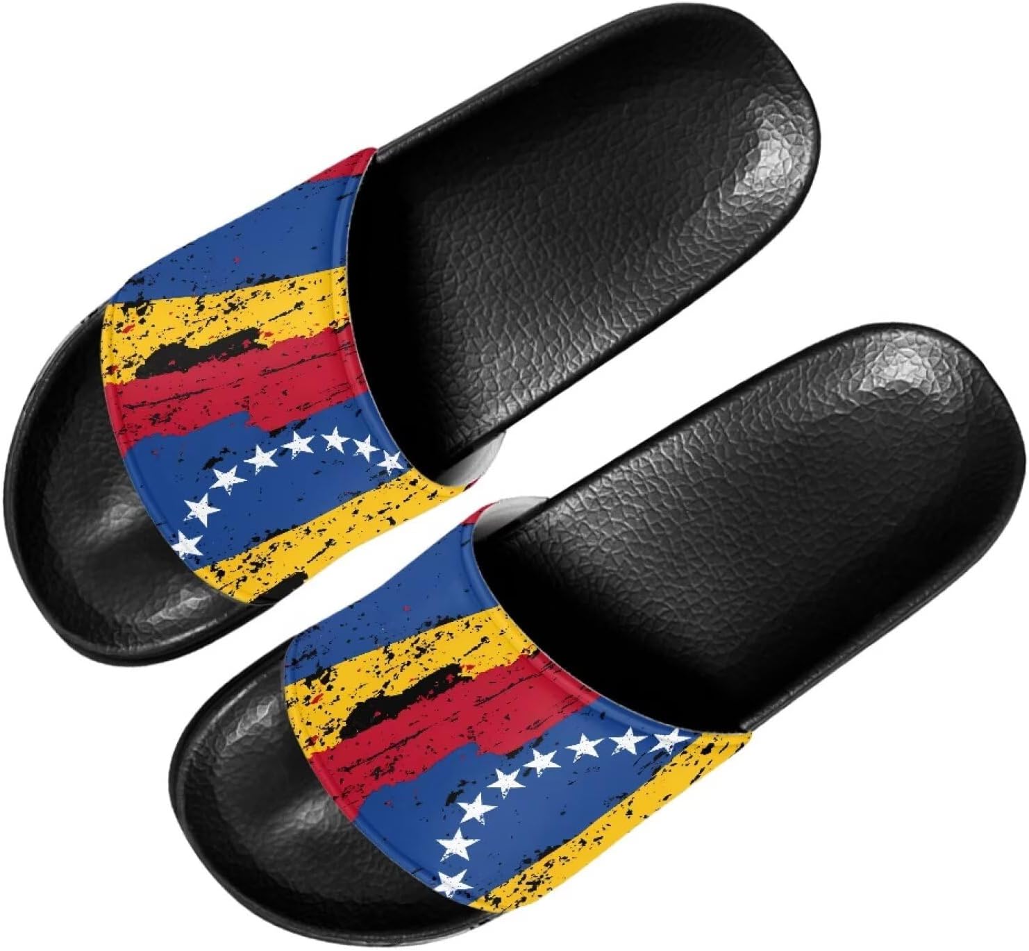 

Мужские шлепанцы Quxjehoe, быстросохнущие для душа, противоскользящие, легкие летние сандалии, размеры США 5-14, Venezuela