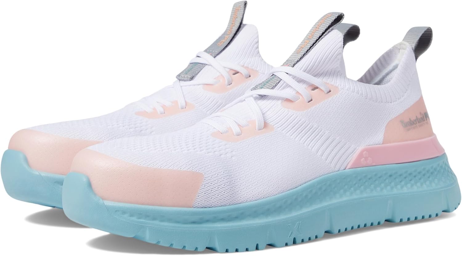 

Timberland PRO Setra Knit Composite Safety Toe женские кроссовки - дышащий верх - съемная стелька, White/Peach