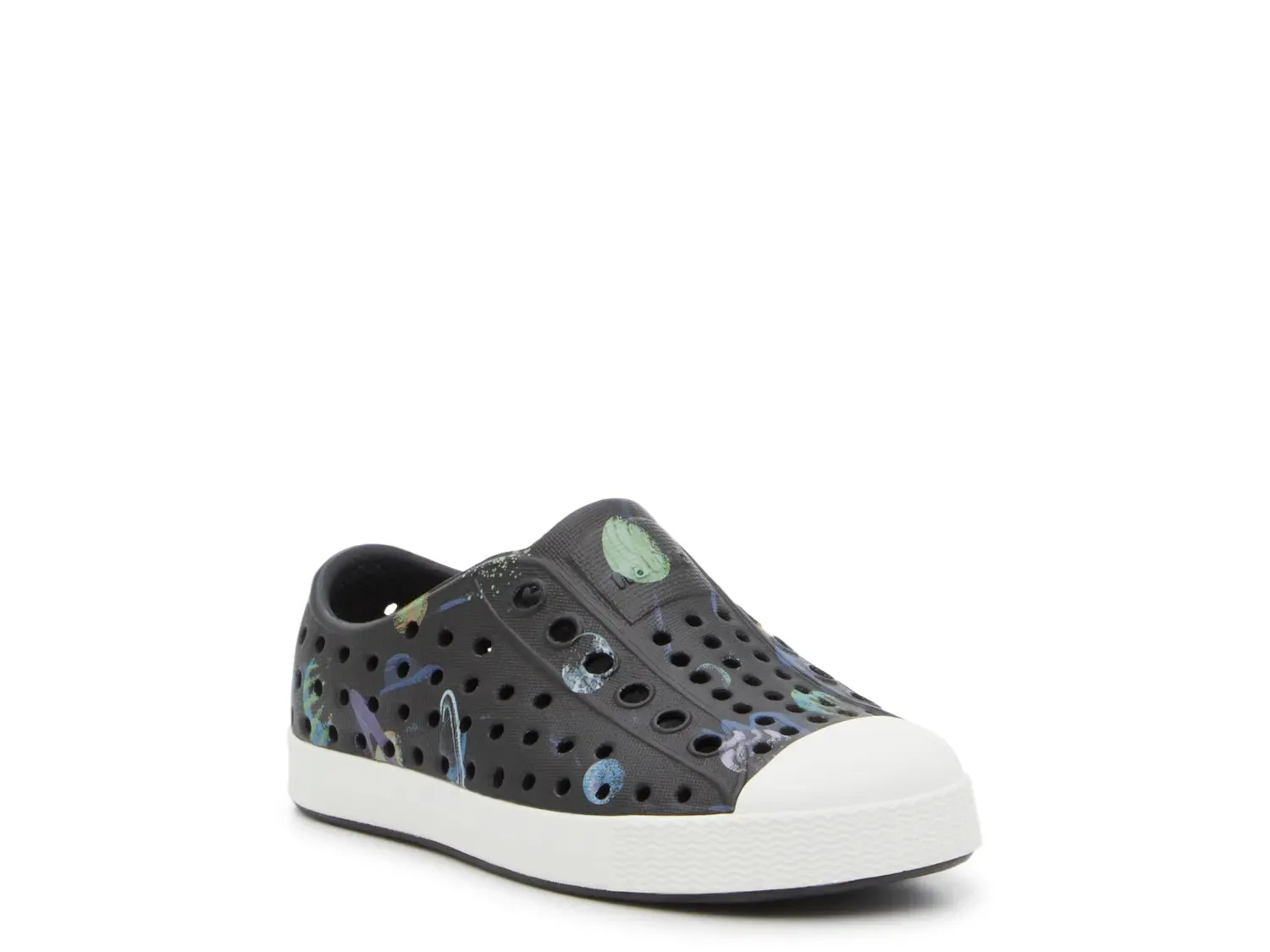 

Кроссовки Native Jefferson Slip-On — детские, черные/многоцветные