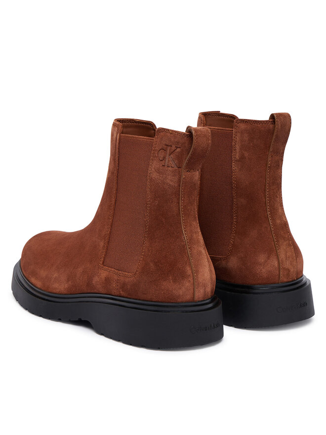Классические ботильоны Combat Ess Chelsea Boot Su YM0YM01372 Calvin Klein, коричневый — фото 3