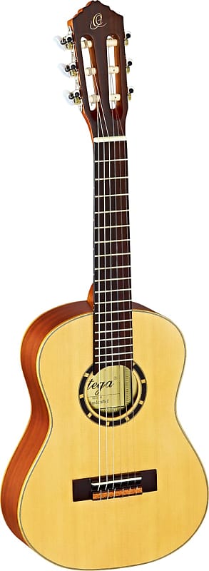 

Акустическая гитара Ortega Guitars R121-1/4 Family Series 1/4 Body Size Nylon 6-String Guitar w/ Free Bag, Spruce Top and Mahogany Body, Satin Finish