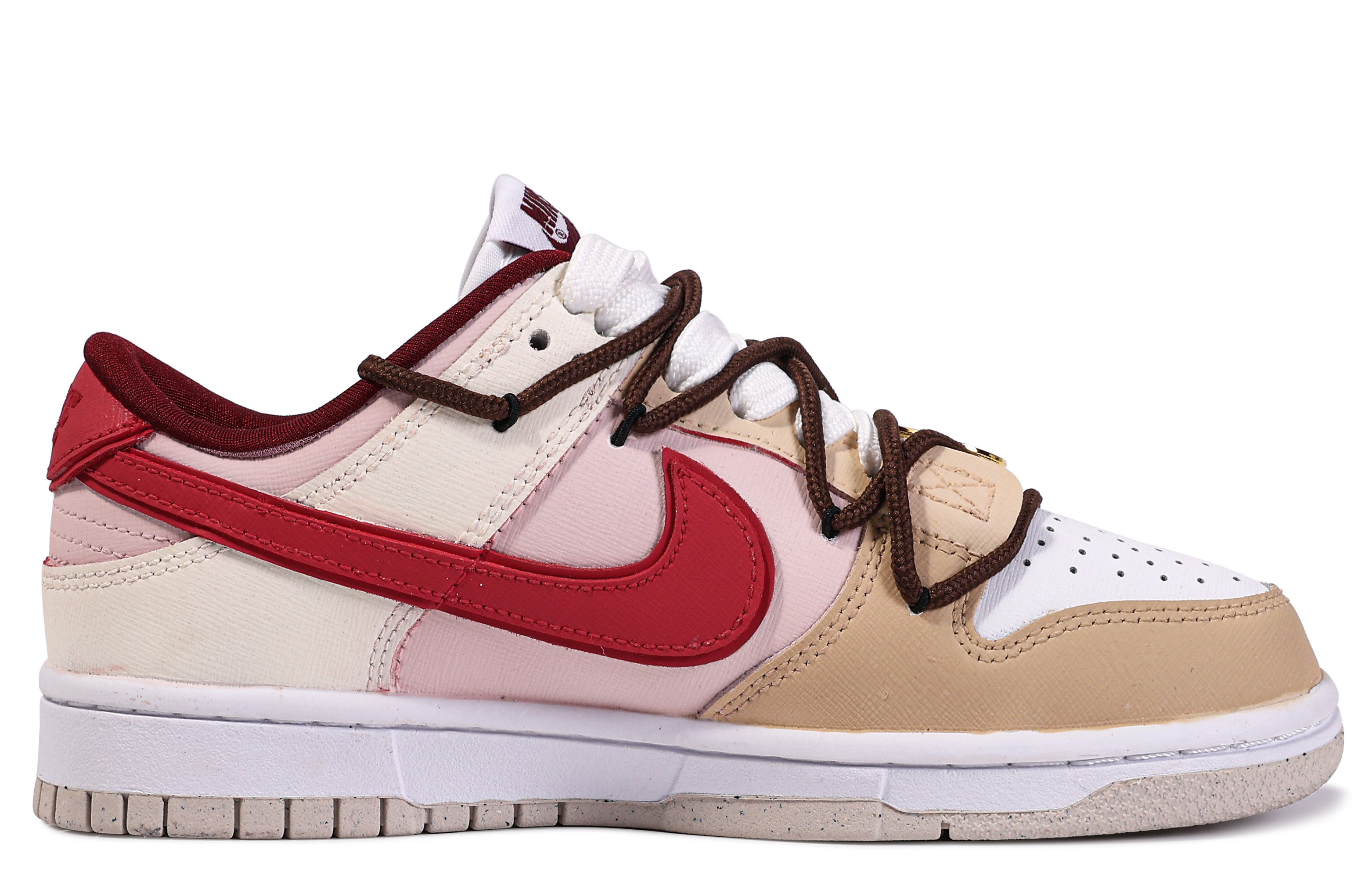 

Кроссовки Nike Dunk Skateboarding Shoes Women's Low-top Korean White/Winter White/Cream Pink/Blue, цвет Orange