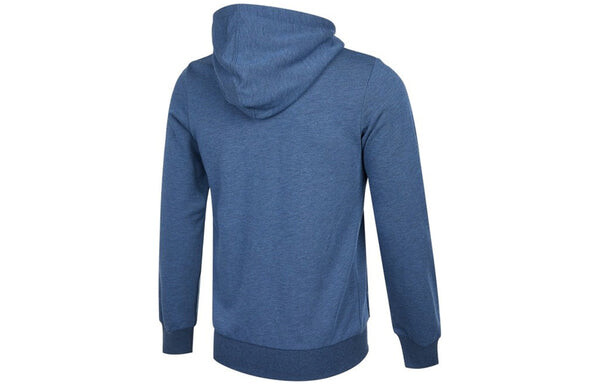 Толстовка men's bl ft hd logo printing sports knit pullover navy blue Adidas, синий — фото 2