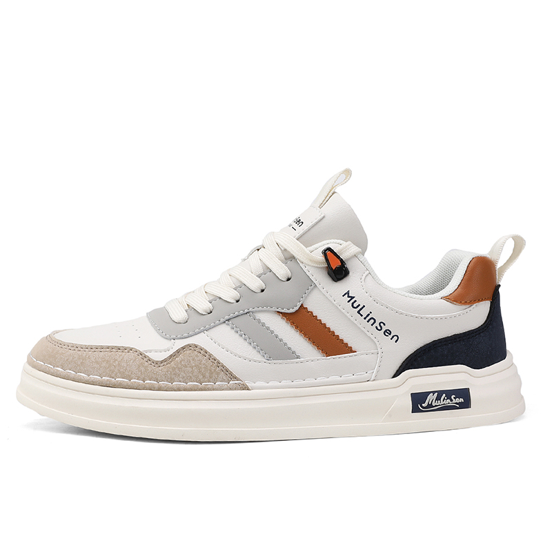 

Mulinsen Мужские лоу-топ скейтборд кроссовки бежево-абрикосовые, цвет Beige Apricot