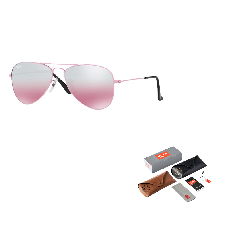 

RayBan Авиаторские солнцезащитные очки детские, Pink Kids'