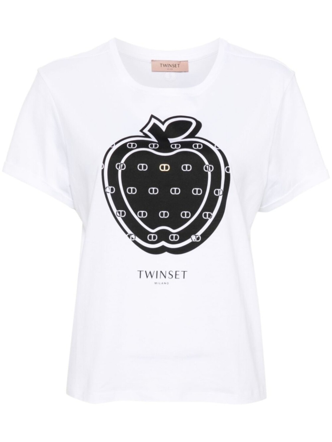 

TWINSET футболка с принтом, белый