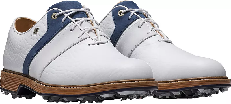 Мужские кроссовки для гольфа FootJoy Premiere Series Wilcox LE, белый/темно-синий/белый — фото 4
