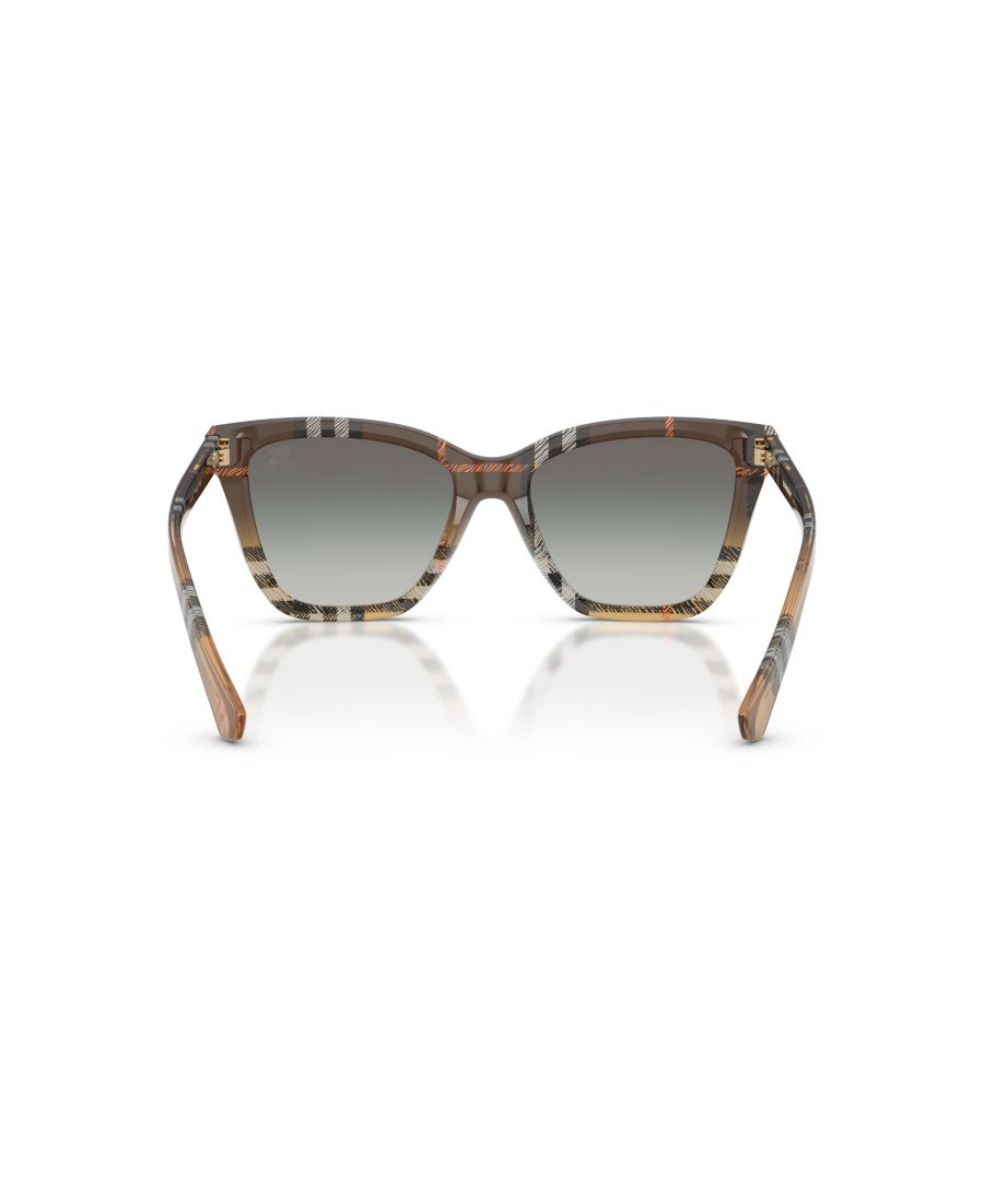 Женские квадратные солнцезащитные очки, BE4470 Burberry, Check Sand — фото 3