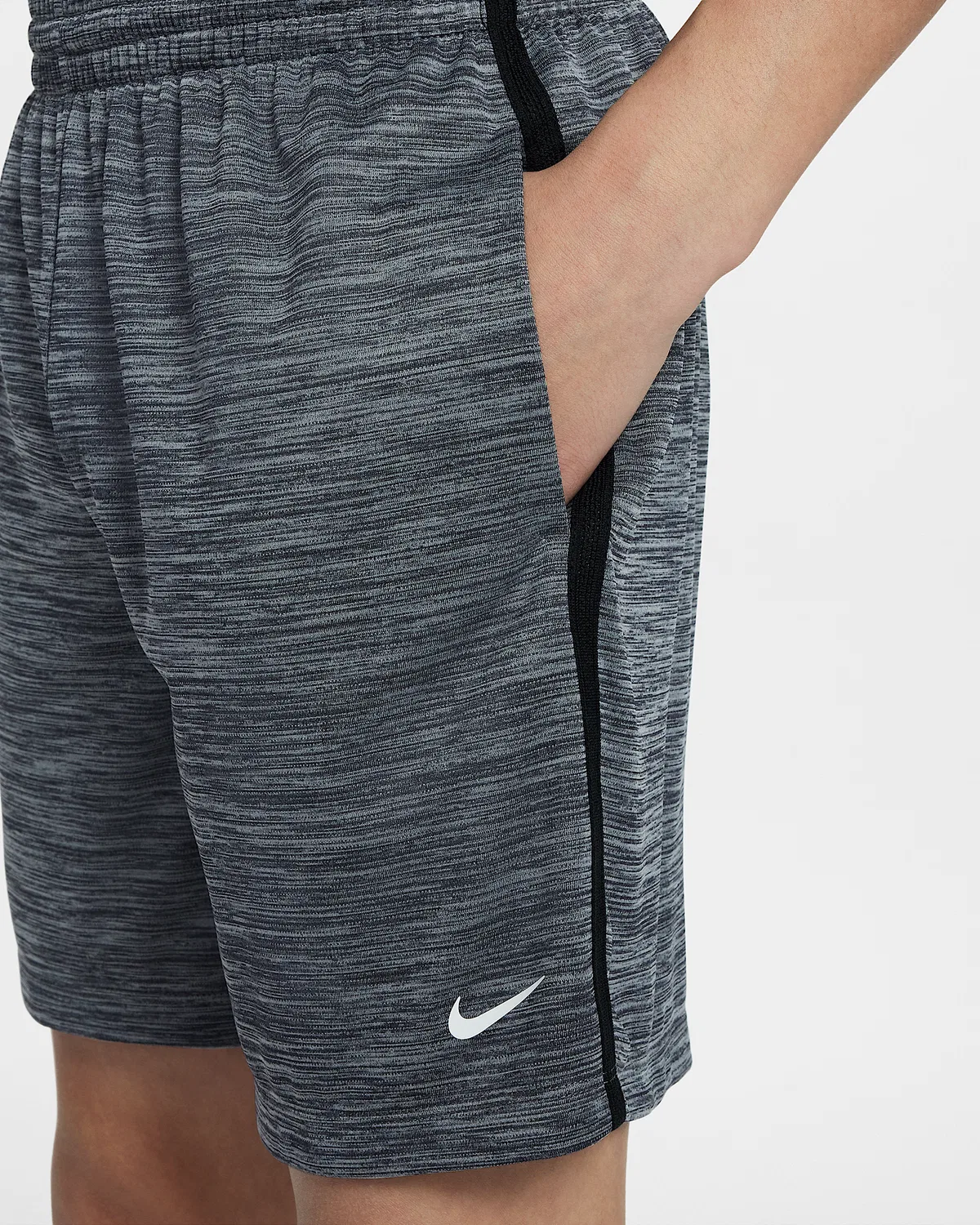 Детские шорты Nike Dri-FIT Big Kids' (Boys') Multi, Black/Light Smoke Grey/Black/White — фото 4