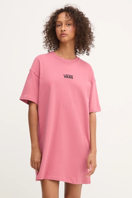 

Хлопковое платье Vans, розовый
