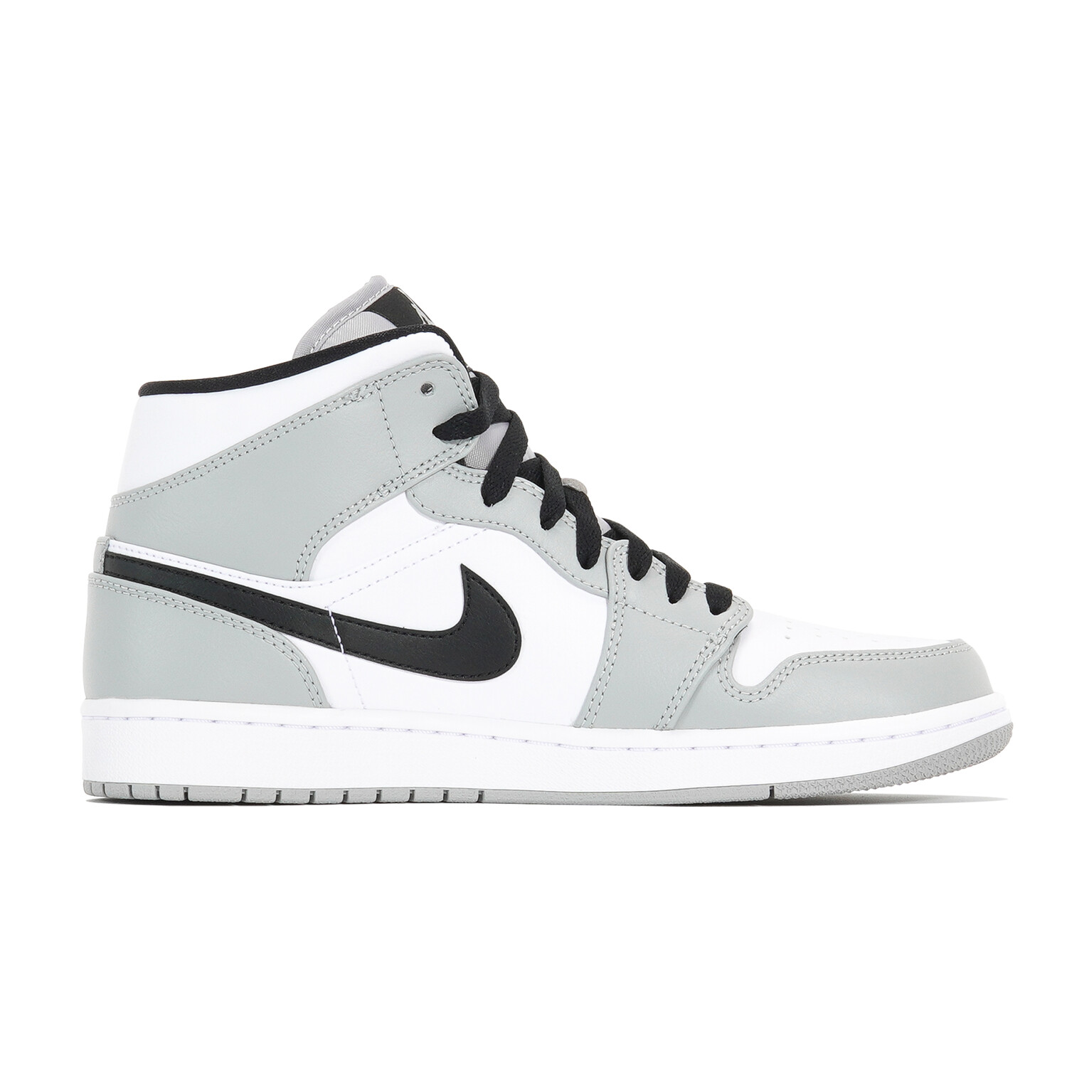 Кроссовки Air Jordan 1 Vintage Basketball Shoes Men Mid-top Gray, белый — фото 2