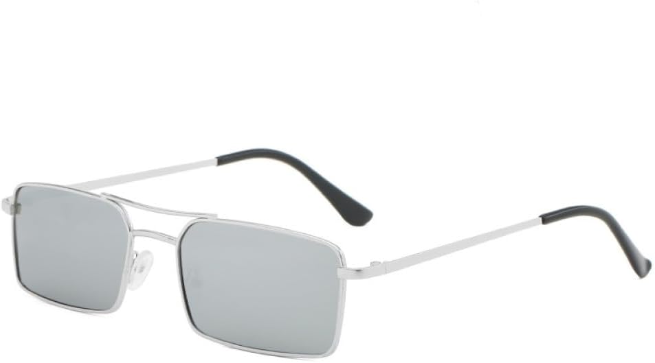 

Ретро солнцезащитные очки для женщин, стиль стимпанк, металлические солнцезащитные очки, винтажные зеркальные очки с защитой от УФ-излучения UV400 LANGSER, Silver Mercury