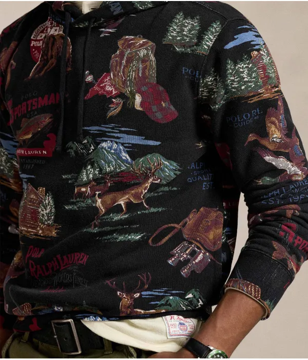 Толстовка Защитника Regular fit Polo Ralph Lauren, черный — фото 4