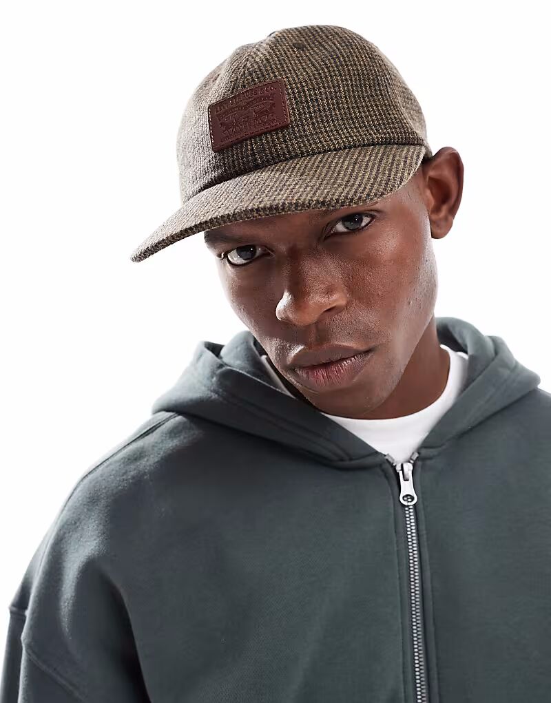 

Кожаная бейсболка с нашивкой логотипа на шнурке, свободная, коричневого цвета Levi'S, Коричневый, Кожаная бейсболка с нашивкой логотипа на шнурке, свободная, коричневого цвета Levi'S