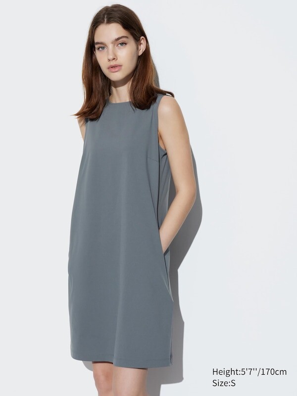 

Мини-Платье airism ultra stretch без рукавов Uniqlo, серый
