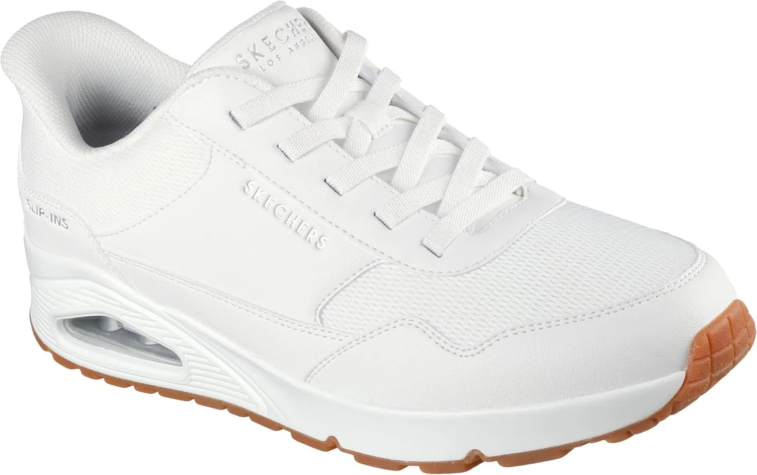 Мужские кроссовки Skechers UNO Banksia Hands Free Slip-in Trainers, White Opulent Garden