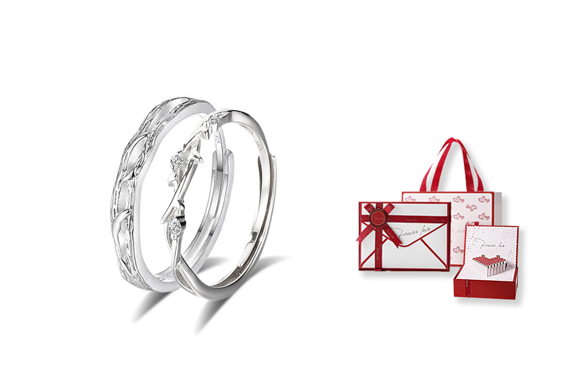 

Кольцо Women's COPI, Lian Lizhi Couple Ring + [Love Heart Gift Box]