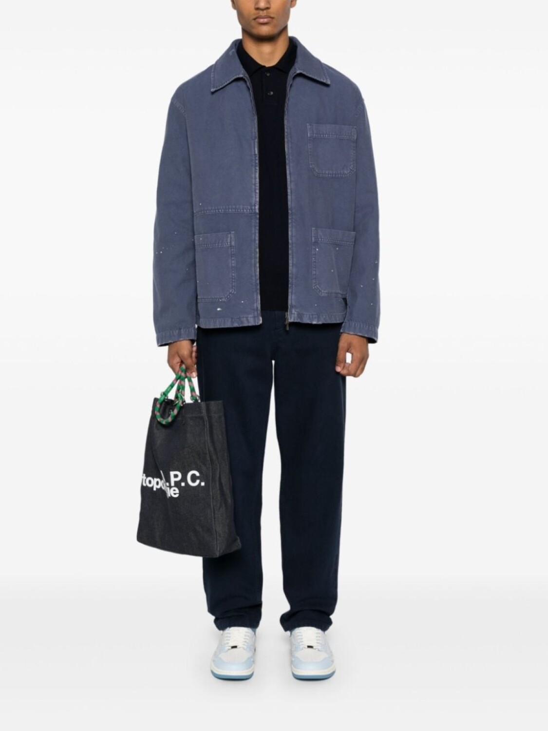 

A.P.C. рубашка поло Джейкоб, синий