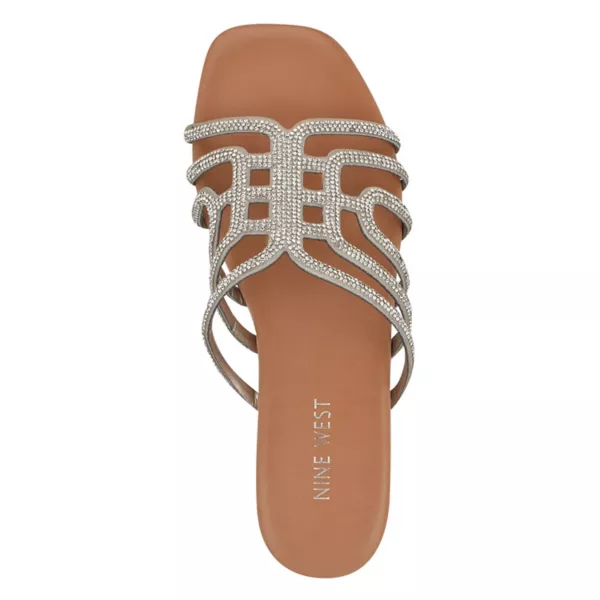 Тимми женские слипоны на плоской подошве с ремешками Nine West, черный — фото 4