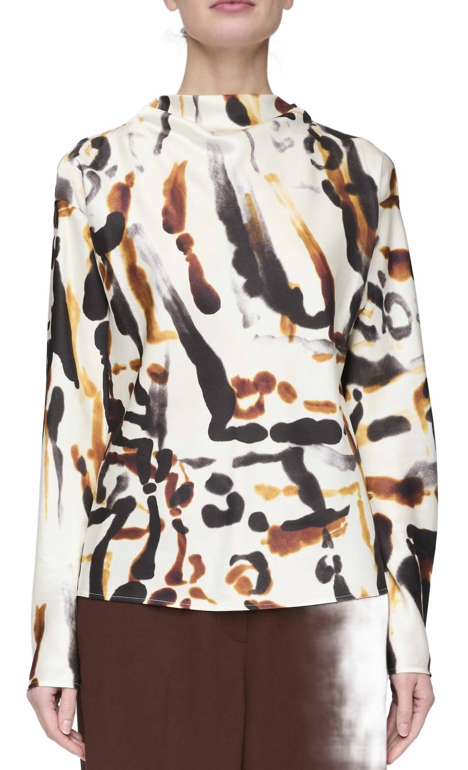 

A.L.C. Топ Georgia, черный/верблюжий