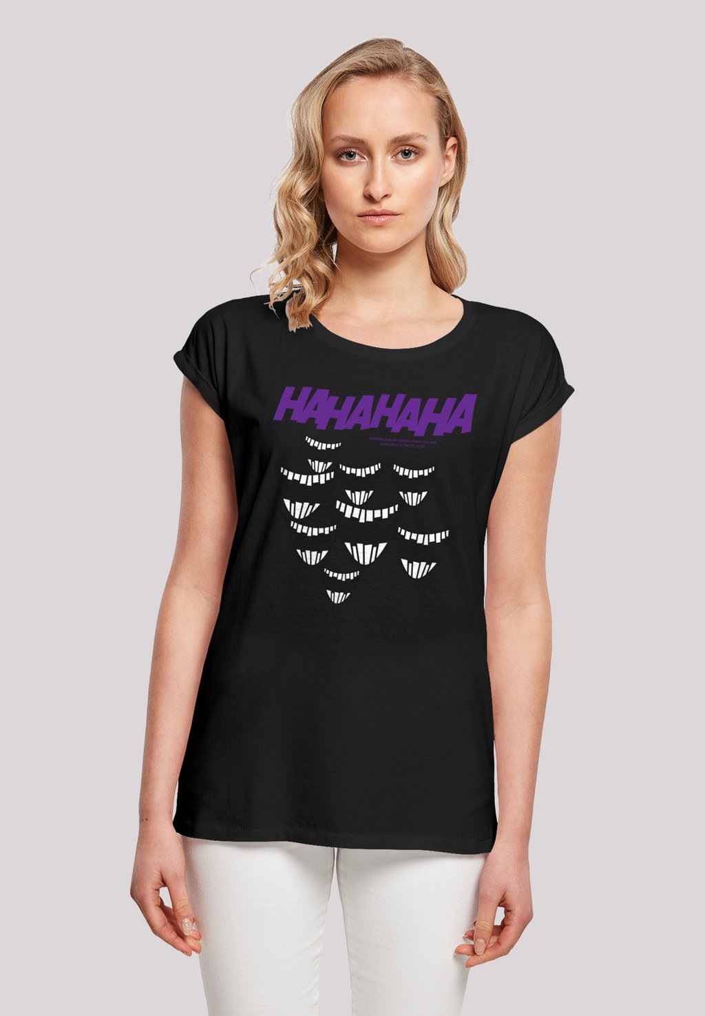 

Футболка с принтом DC COMIS SUPERHELDEN BATMAN JOKER SMILE F4NT4STIC, черный