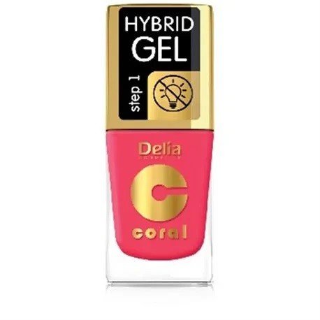

DELIA COSMETICS Коралловый гибридный гель-лак для ногтей № 102 Романтическая роза 11 мл