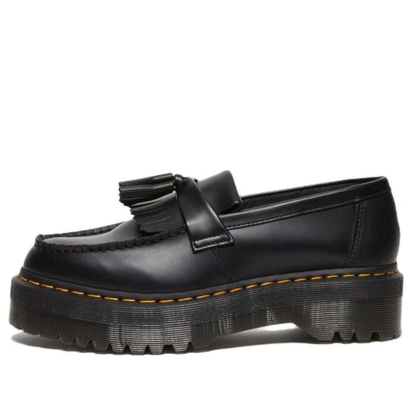 

Кроссовки adrian leather platform tassel loafers 'black smooth' Dr. Martens, черный