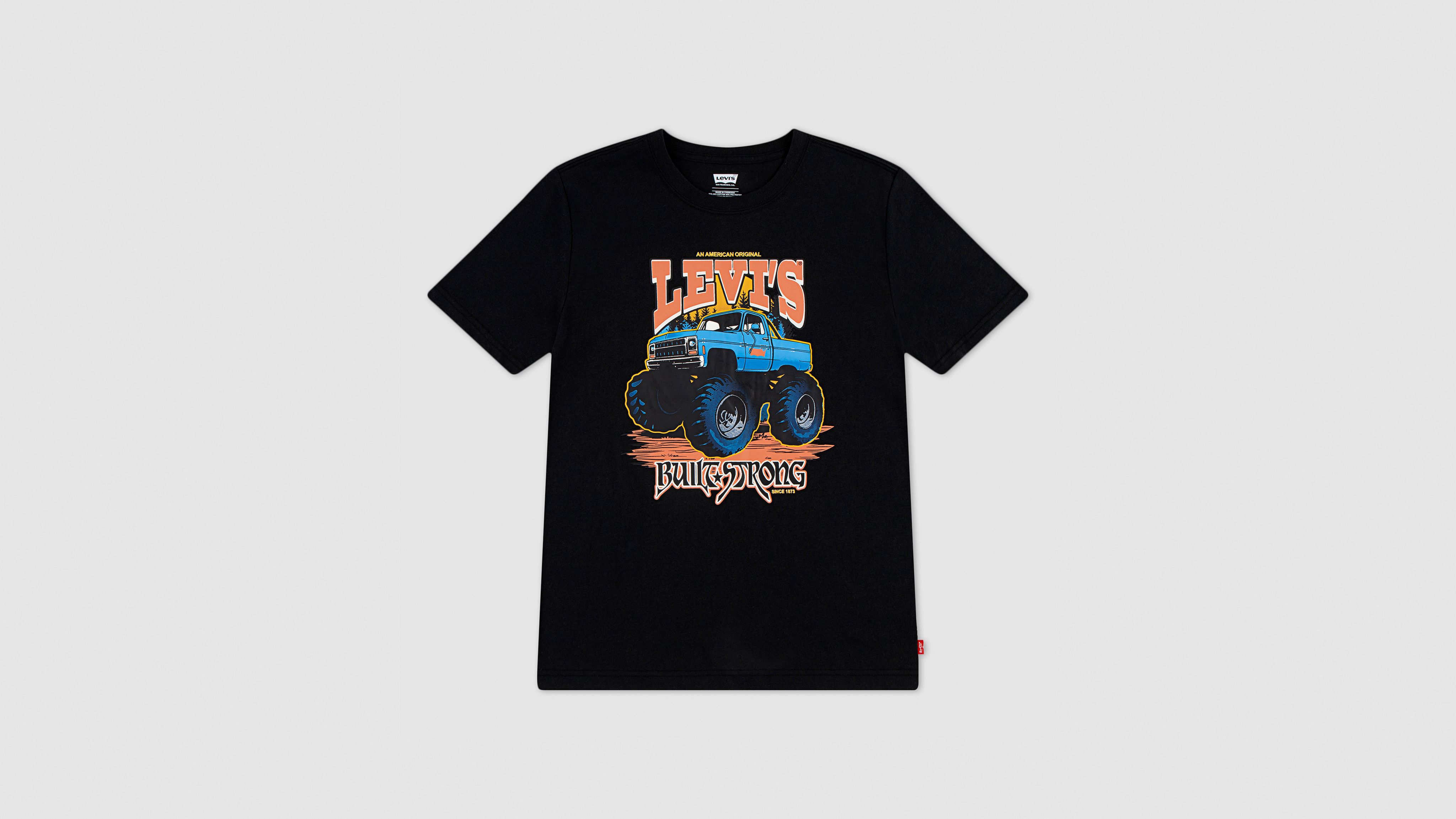 

Футболка Monster Truck Big Boys S-xl Levi's, Jet Black - Black