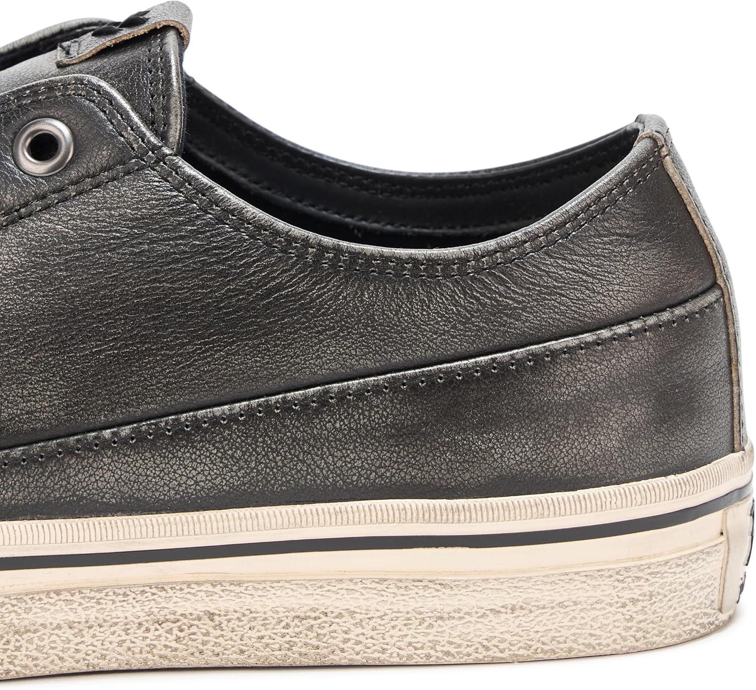 Мужские кроссовки John Varvatos Vulc без шнурков низкие, серый/стальной — фото 4