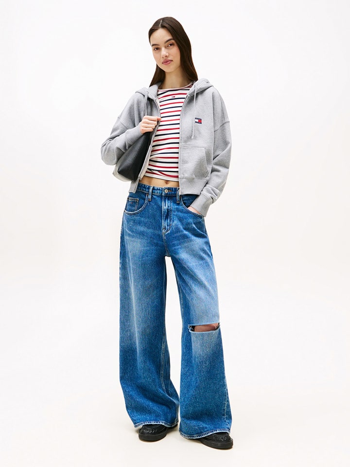 

TOMMY JEANS Светло-серая толстовка