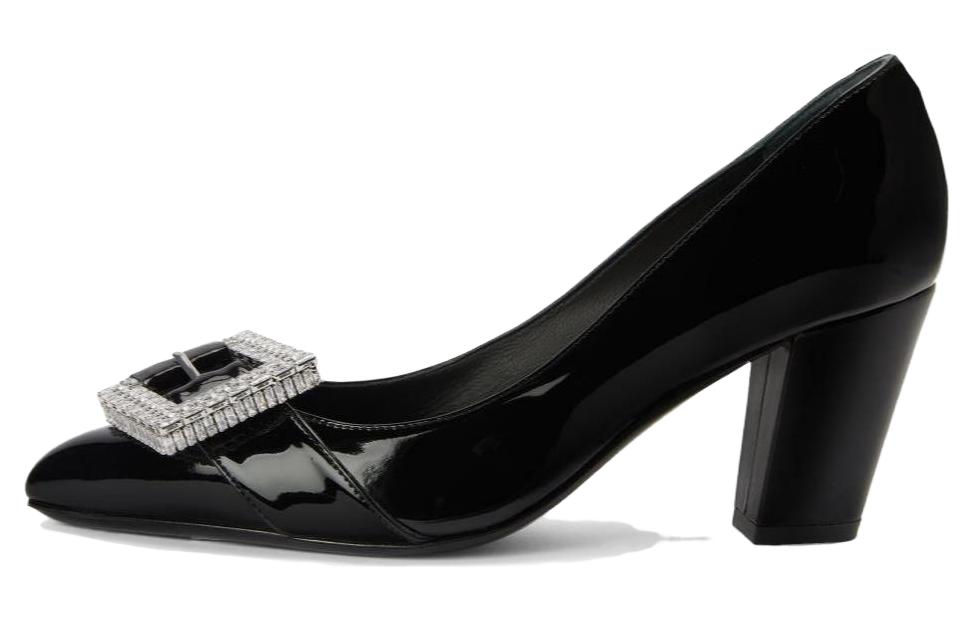 70-миллиметровые туфли-лодочки Miss Buckle от Giuseppe Zanotti, черные