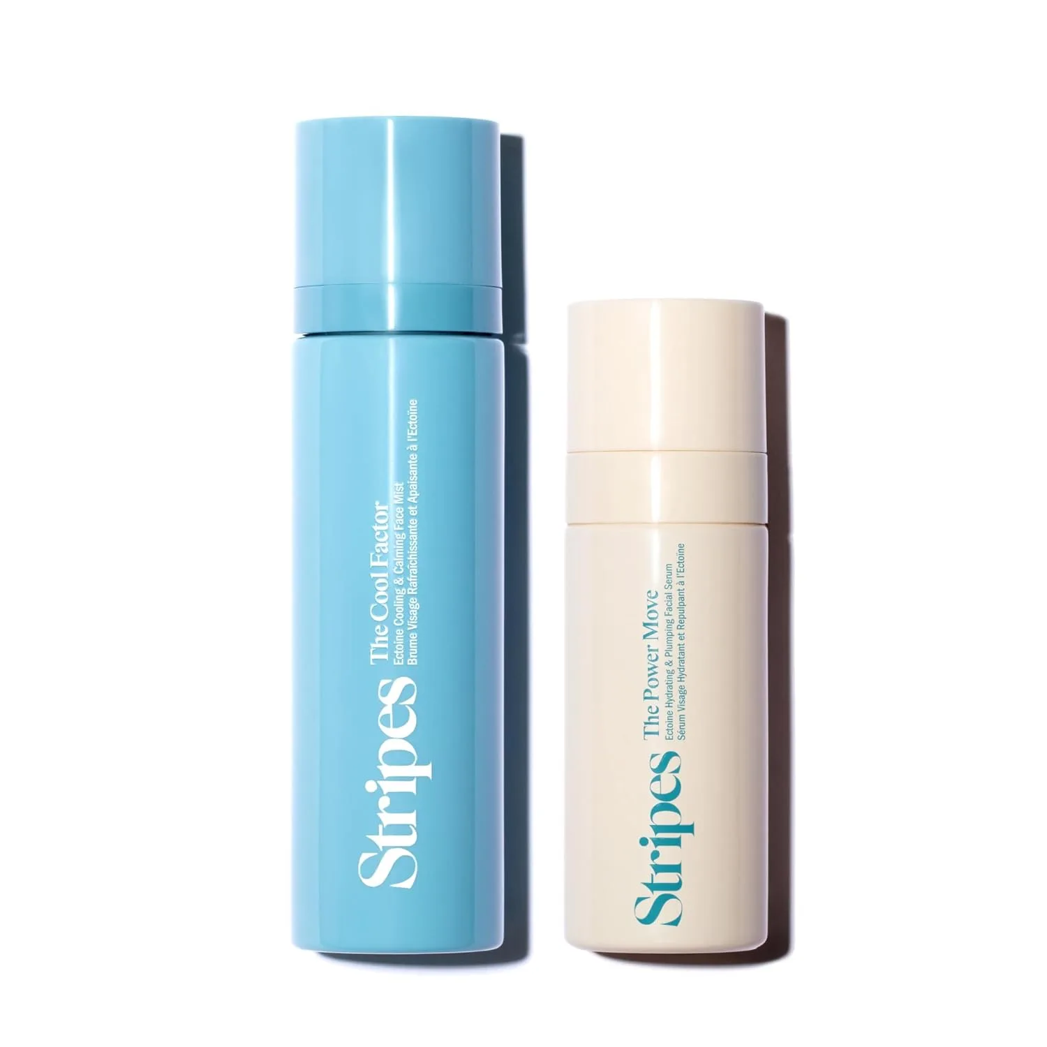 Набор STRIPES Beauty Naomi Watts Mask Me Anything Bundle: увлажняющий охлаждающий спрей и укрепляющая сыворотка для лица.