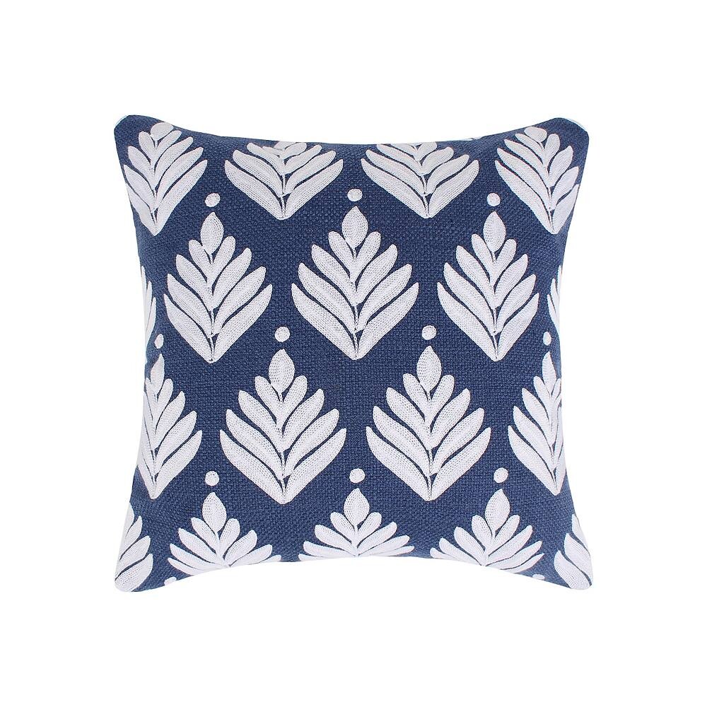 

Подушка Levtex Home Vintage Blossom Leaves, синий