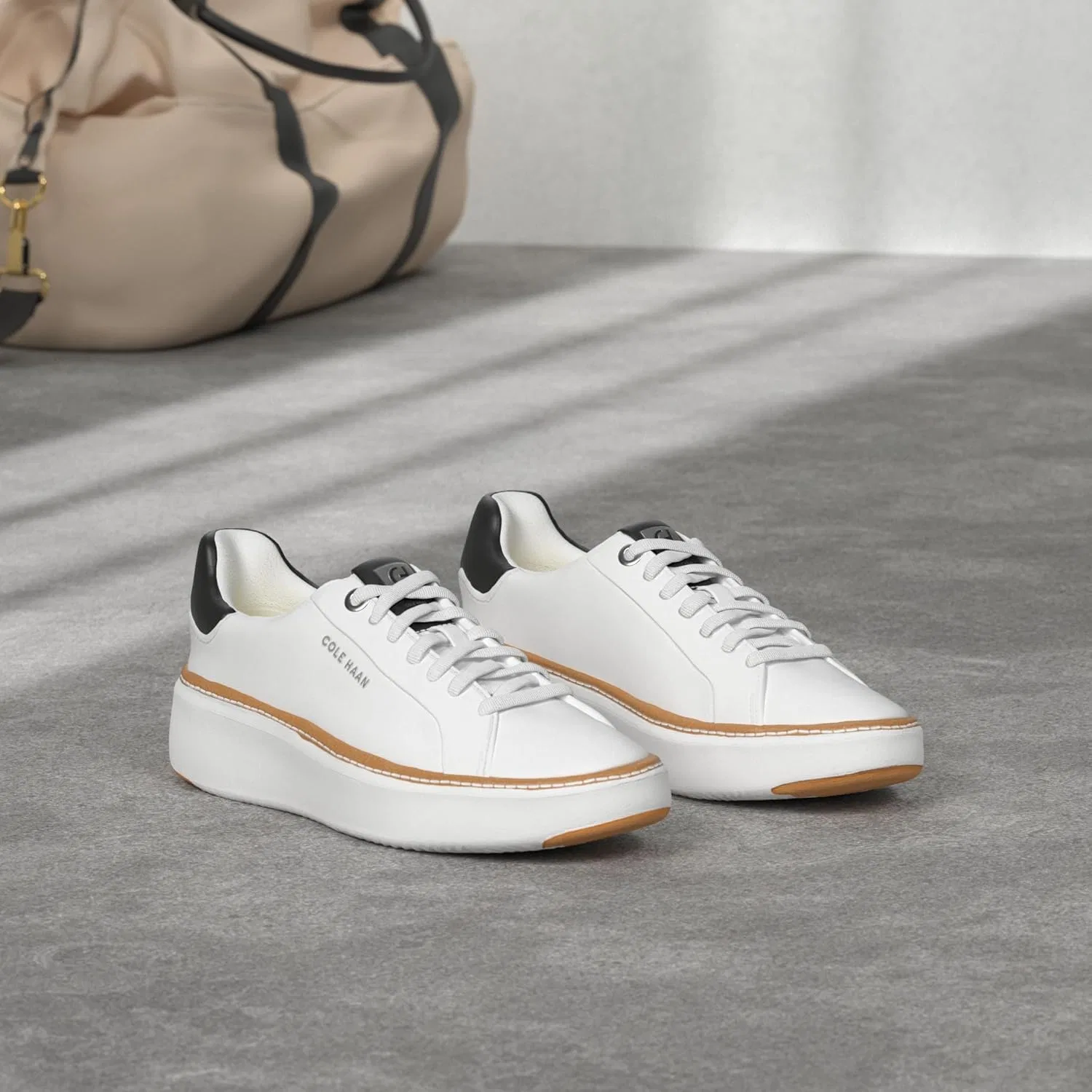 Мужские кроссовки Cole Haan Grandprø Topspin, Ivory Black — фото 2