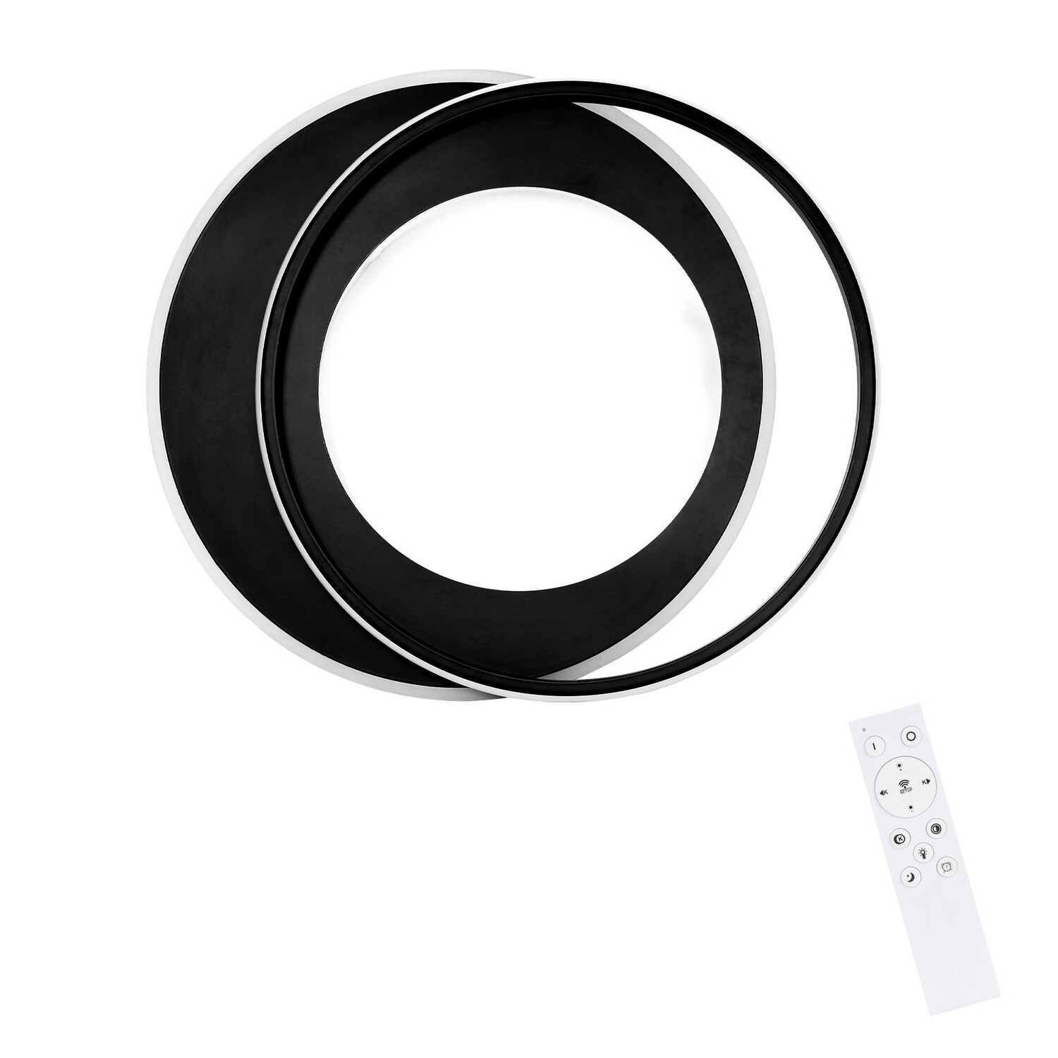 

Светодиодный потолочный светильник Nettlife, 48,5x47,5x7 см, черный