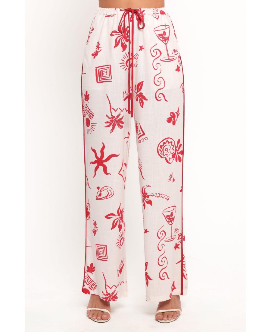 

Женские брюки Malta Pant - красные Petal and Pup, White