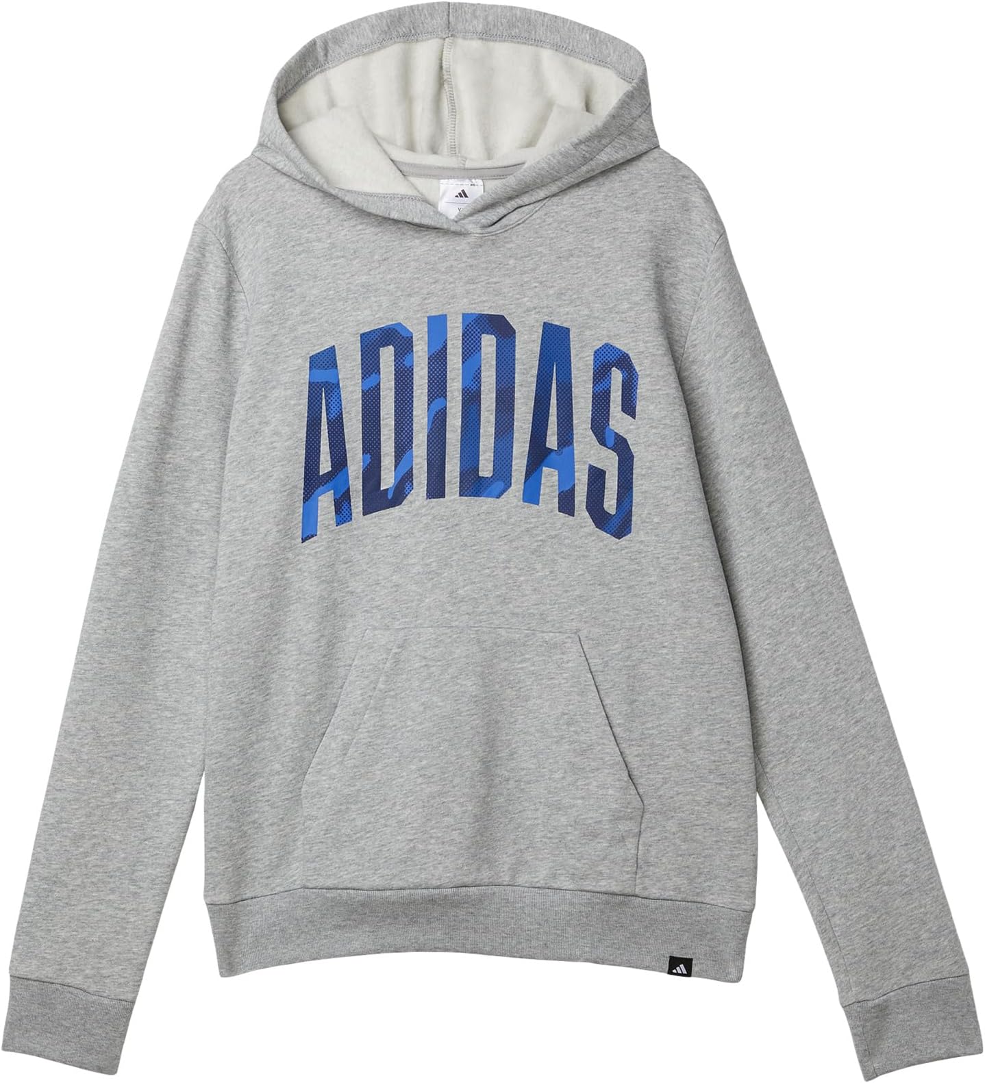 

Пуловер adidas Kids Graphic Heather Fleece Hooded Pullover, цвет Dark Grey Heather