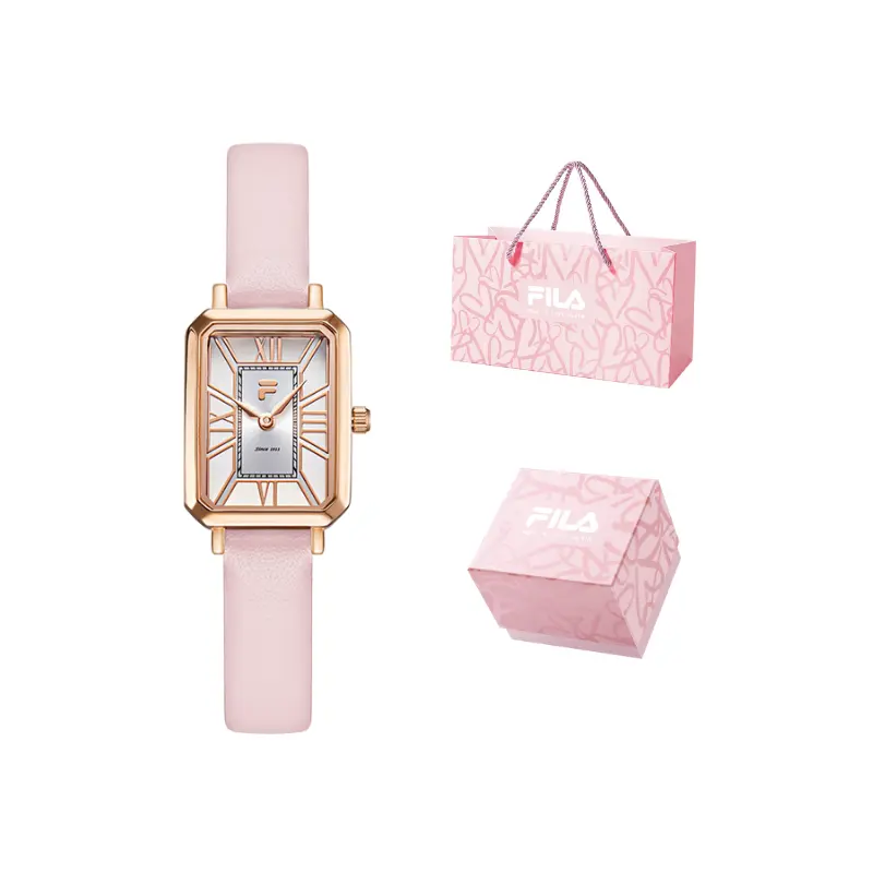 

FILA Часы Years Flowing Collection Wrist Watch Quartz Movement Leather Strap White Dial Women's Watch