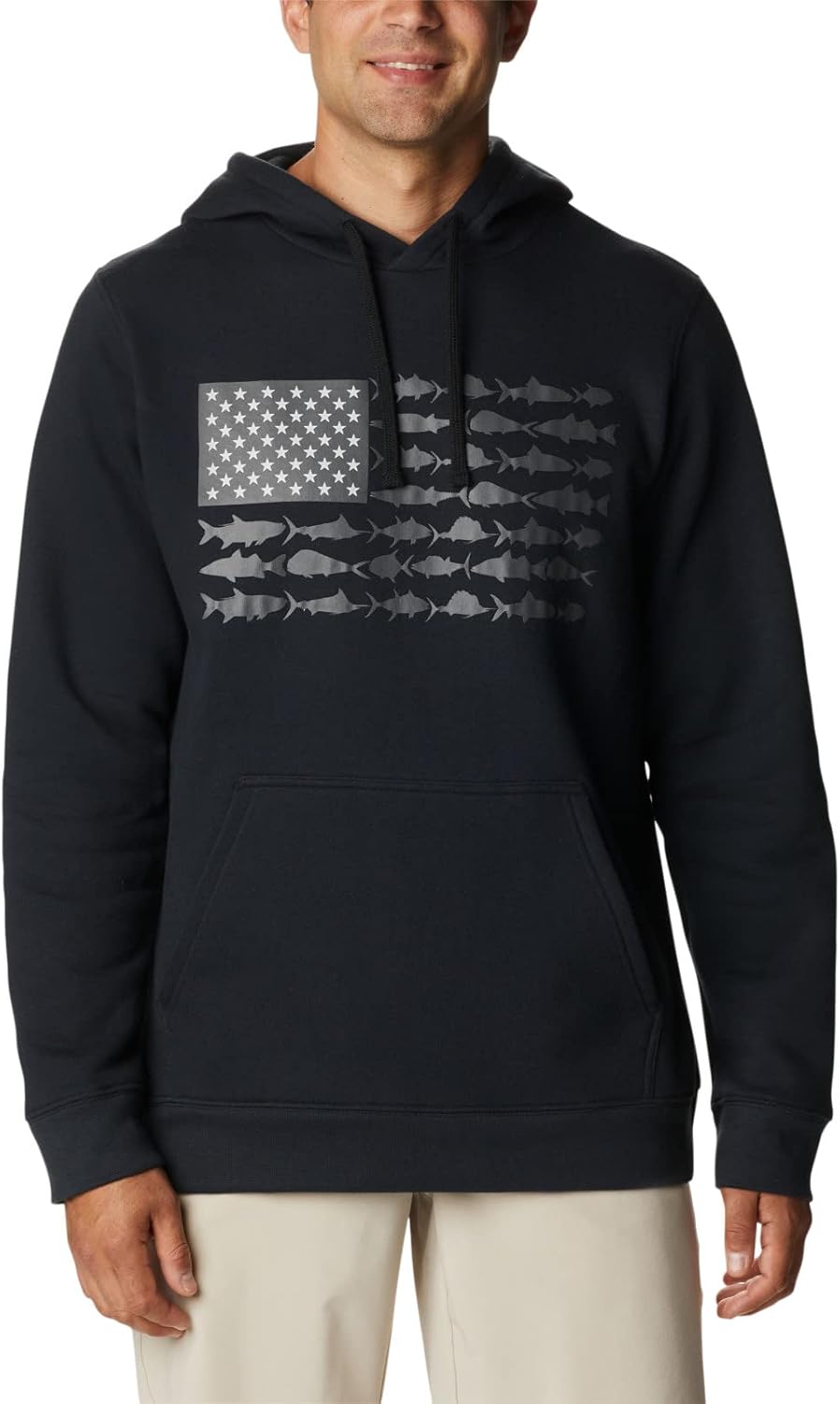 

Колумбия мужская толстовка с капюшоном Pfg Fish Flag II Columbia, Black/Graphite Usa