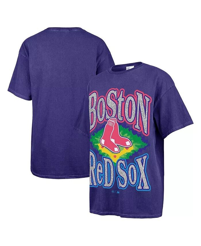

Женская темно-синяя футболка Boston Red Sox Flashing Lights Boyfriend '47 Brand