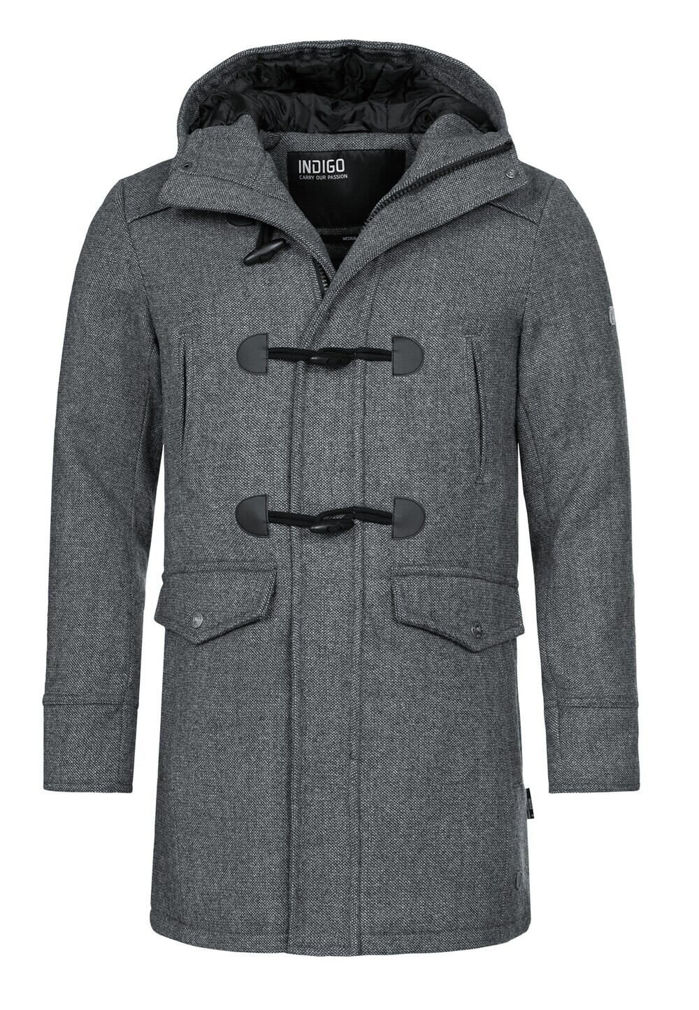 

Зимнее пальто INDICODE JEANS, пестрый серый